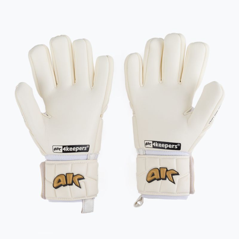 Rękawice bramkarskie 4keepers Champ Gold V NC biały/złoty 2