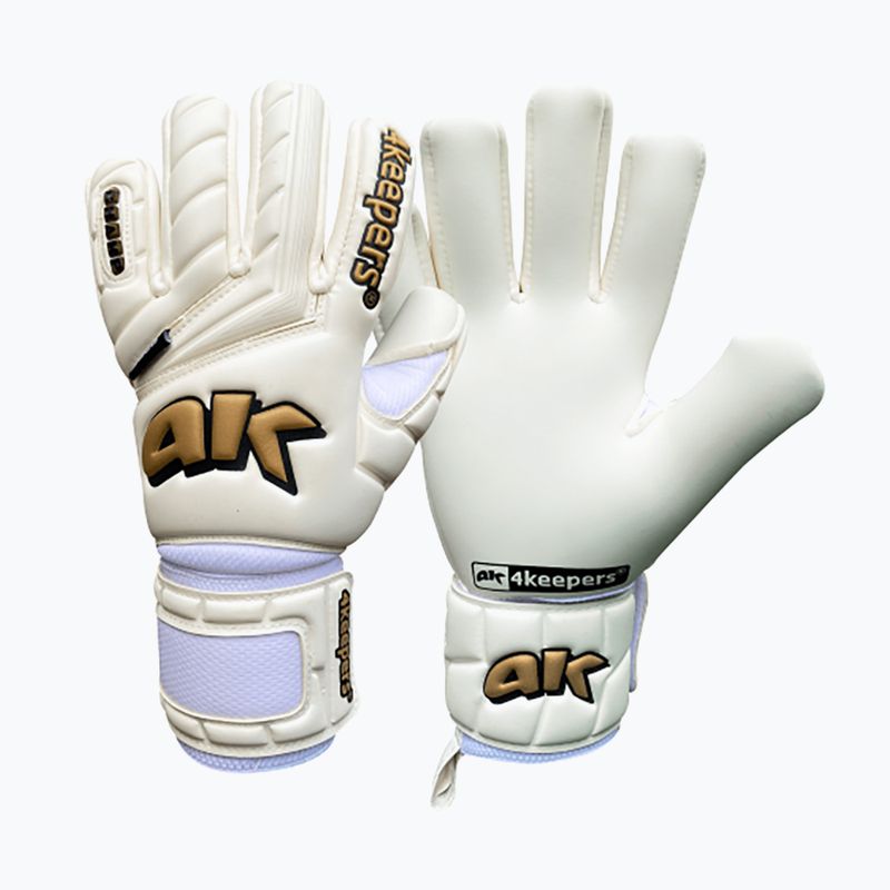 Rękawice bramkarskie 4keepers Champ Gold V NC biały/złoty 6