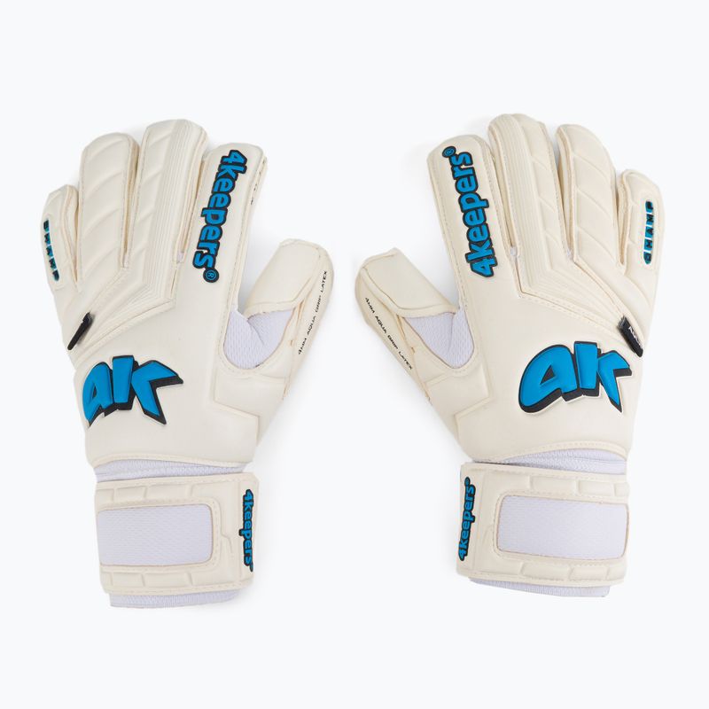 Rękawice bramkarskie 4keepers Champ Aqua V RF biały/niebieski
