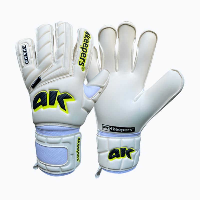 Rękawice bramkarskie 4keepers Champ Carbo V HB biały/żółty 6