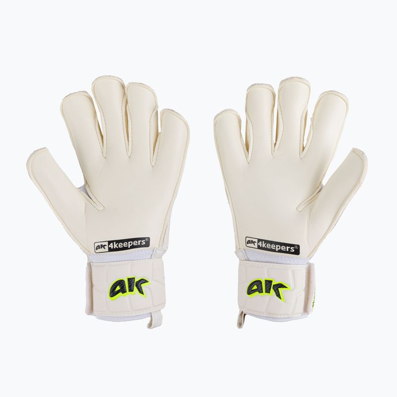 Rękawice bramkarskie 4keepers Champ Carbo V HB biały/żółty 2