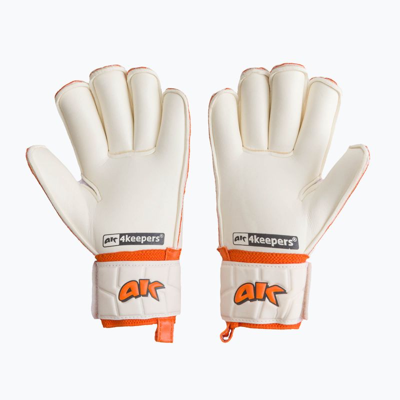 Rękawice bramkarskie 4keepers Champ Training V RF biały/pomarańczowy 2