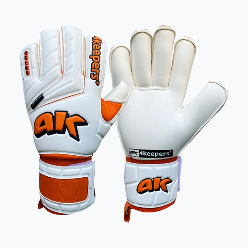 Rękawice bramkarskie 4keepers Champ Training V RF biały/pomarańczowy 6