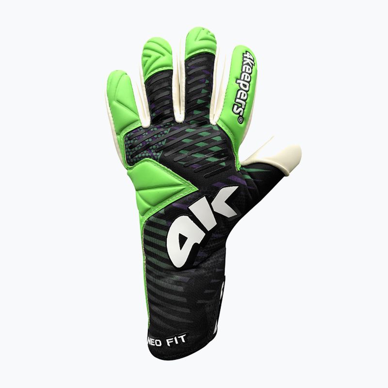 Rękawice bramkarskie 4keepers Neo Optima NC czarne/białe/zielone 4