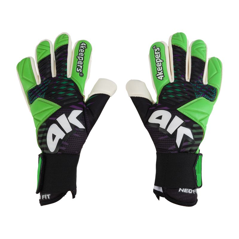 Rękawice bramkarskie 4keepers Neo Optima NC czarny/biały/zielony