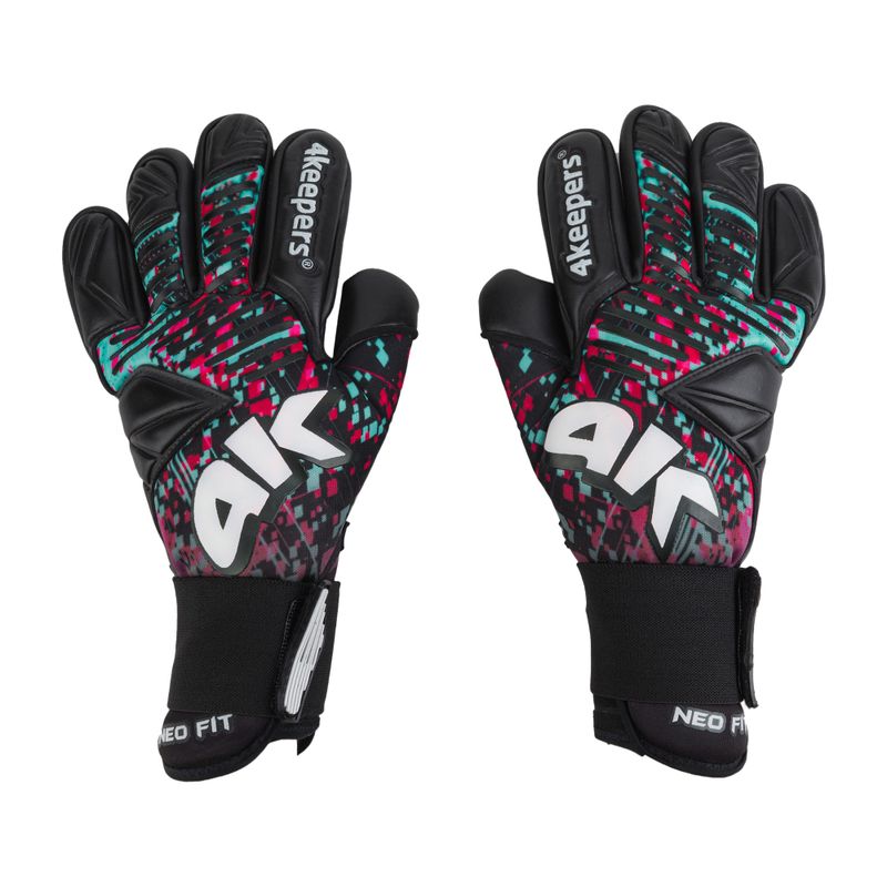 Rękawice bramkarskie 4keepers Neo Cosmo NC czarny/biały/ zielony/czerwony