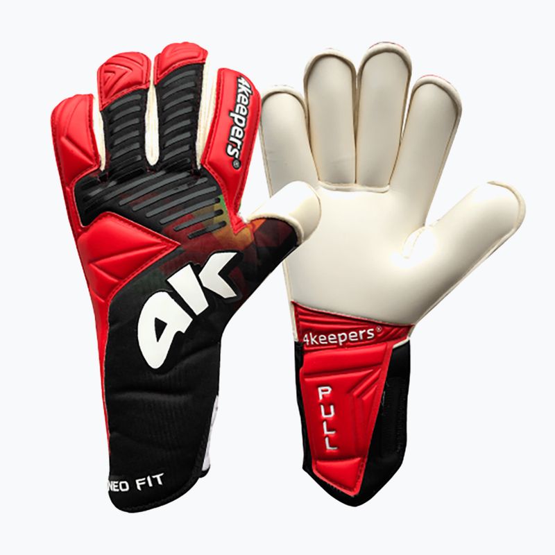 Rękawice bramkarskie dziecięce 4keepers Neo Drago RF czarny/biały/czerwony 6