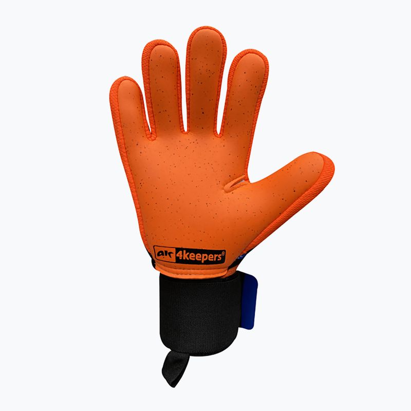 Rękawice bramkarskie 4keepers Evo Lanta NC czarny/biały/ niebieski/pomarańczowy 5