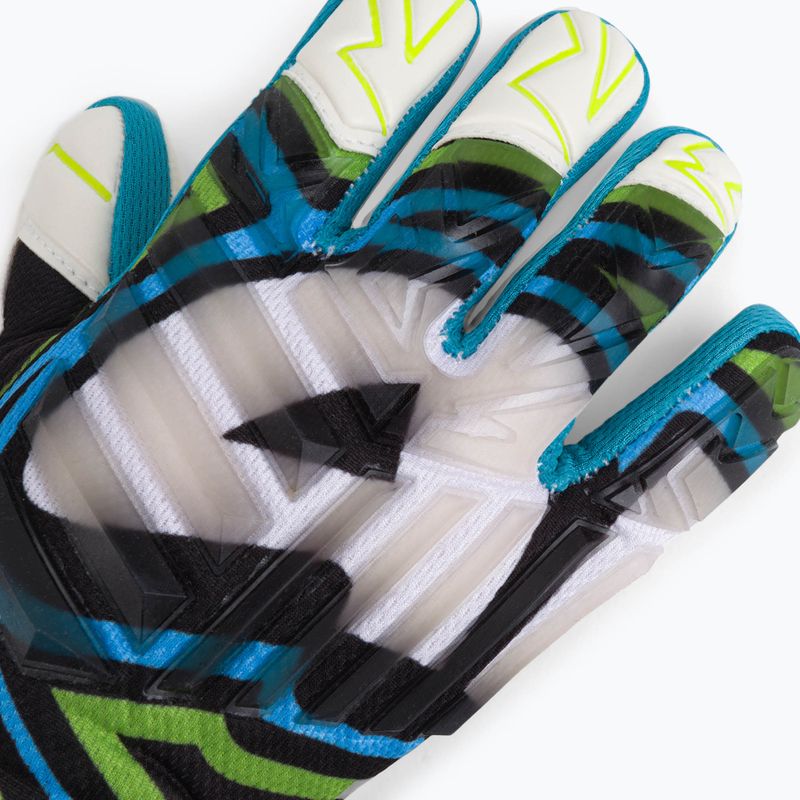 Rękawice bramkarskie dziecięce 4keepers Evo Amson NC czarny/biały/ żółty/niebieski 3