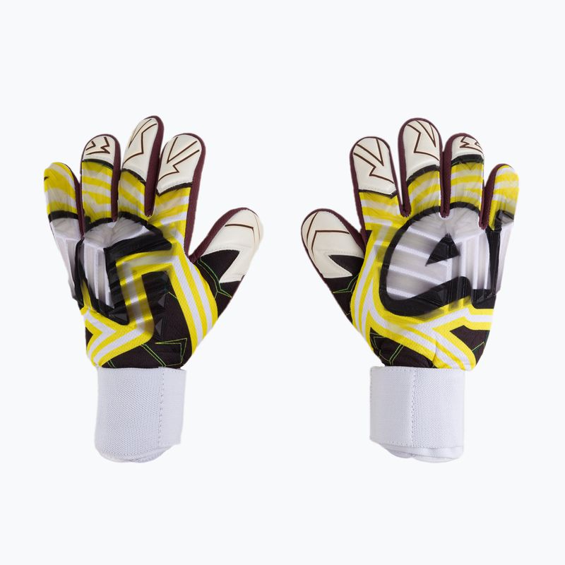 Rękawice bramkarskie 4keepers Evo Trago NC biały/czarny/żółty