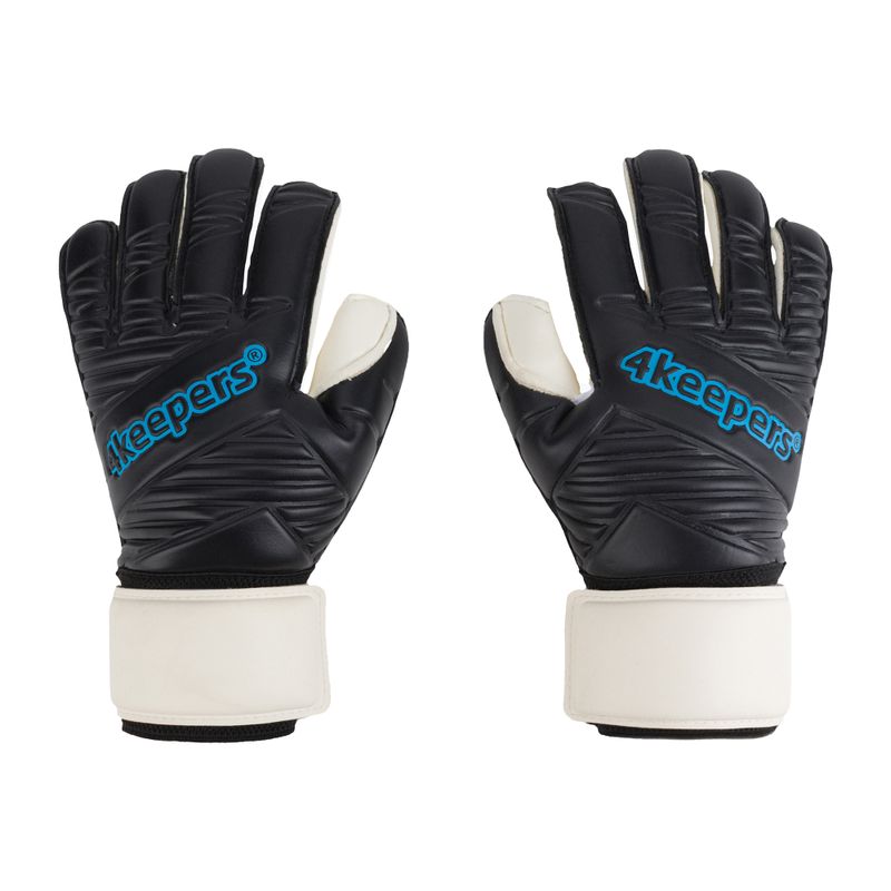 Rękawice bramkarskie dziecięce 4keepers Retro IV Black RF czarne