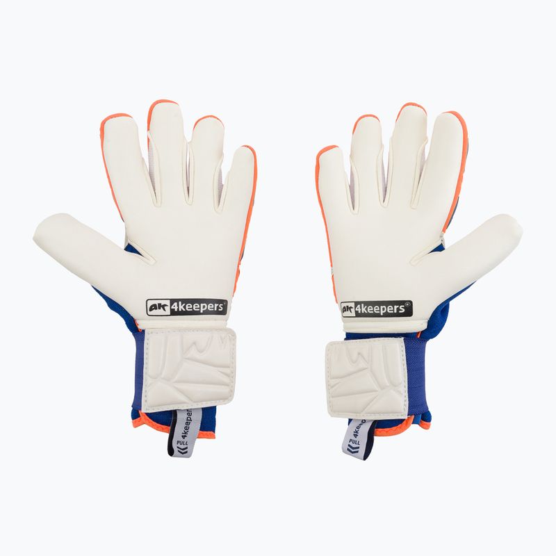 Rękawice bramkarskie 4keepers Equip Puesta NC niebieski/pomarańczowy 2