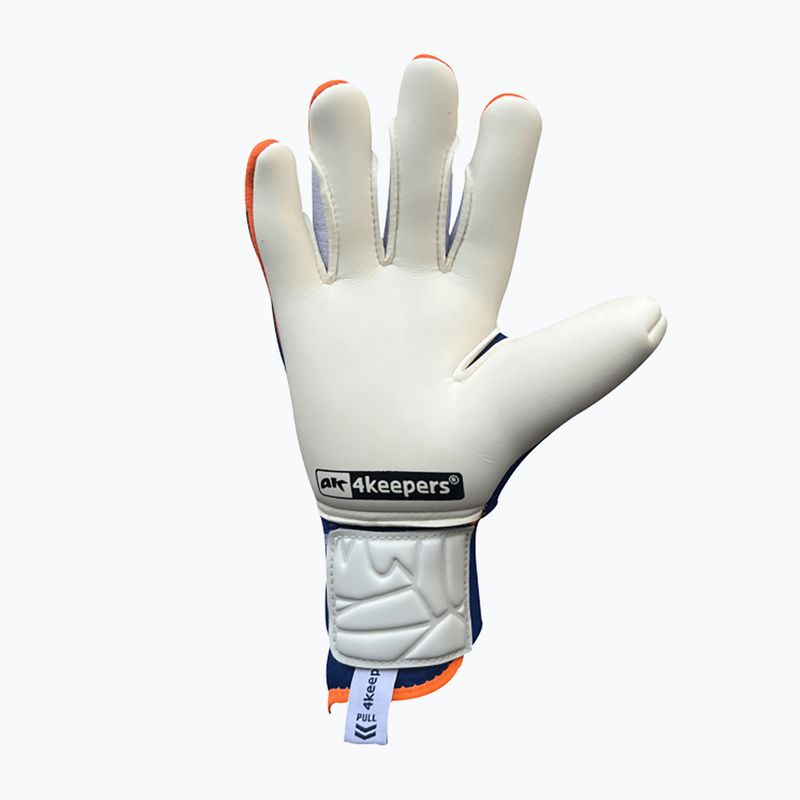 Rękawice bramkarskie 4keepers Equip Puesta NC niebieski/pomarańczowy 5