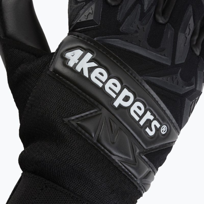 Rękawice bramkarskie dziecięce 4keepers Equip Panter NC Jr czarny 3