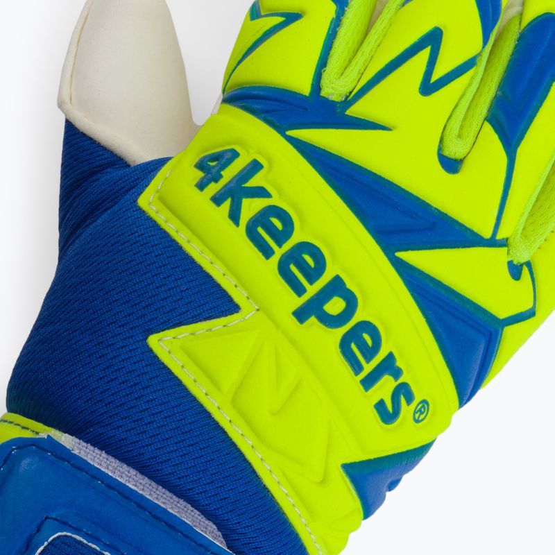 Rękawice bramkarskie dziecięce 4keepers Equip Breeze NC Jr niebieski/zielony 3