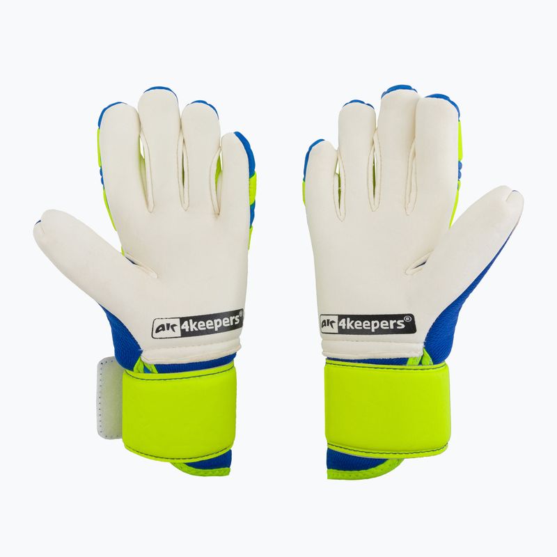 Rękawice bramkarskie 4keepers Equip Breeze NC niebieski/zielony 2