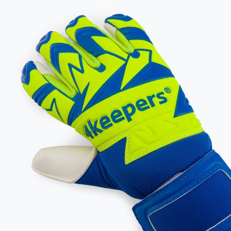 Rękawice bramkarskie 4keepers Equip Breeze NC niebieski/zielony 3