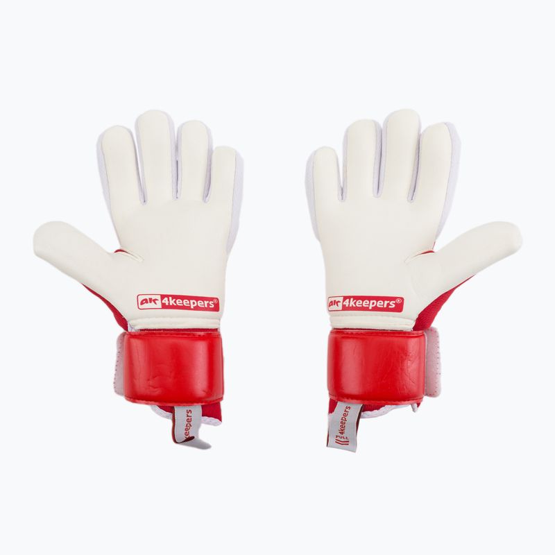 Rękawice bramkarskie dziecięce 4keepers Equip Poland NC Jr biały/czerwony 2