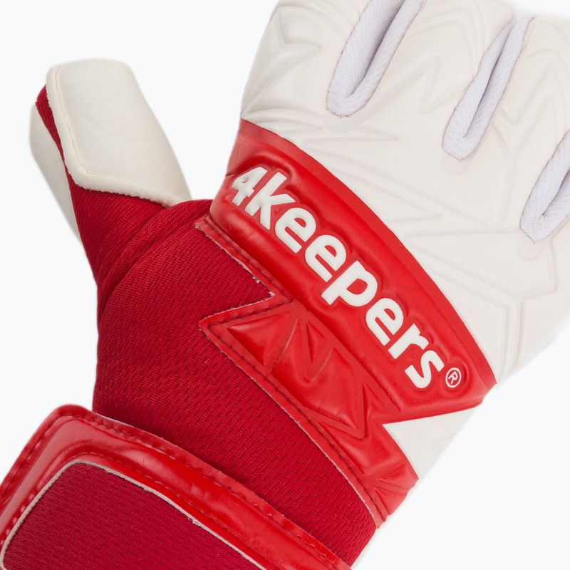 Rękawice bramkarskie dziecięce 4keepers Equip Poland NC Jr biały/czerwony 3