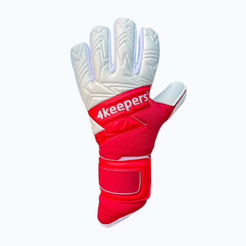 Rękawice bramkarskie dziecięce 4keepers Equip Poland NC Jr biały/czerwony 4