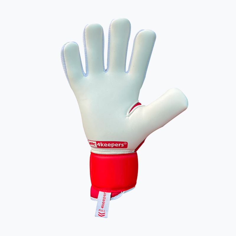 Rękawice bramkarskie dziecięce 4keepers Equip Poland NC Jr biały/czerwony 5