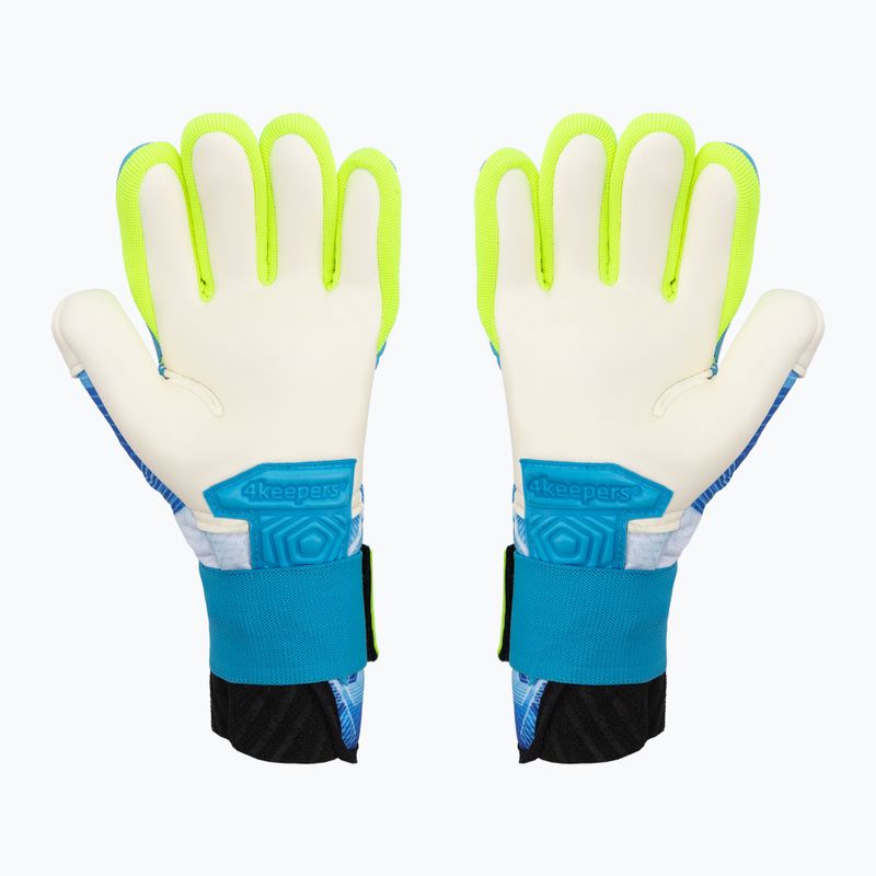 Rękawice bramkarskie dziecięce 4keepers Neo Liga NC Jr niebieski 2