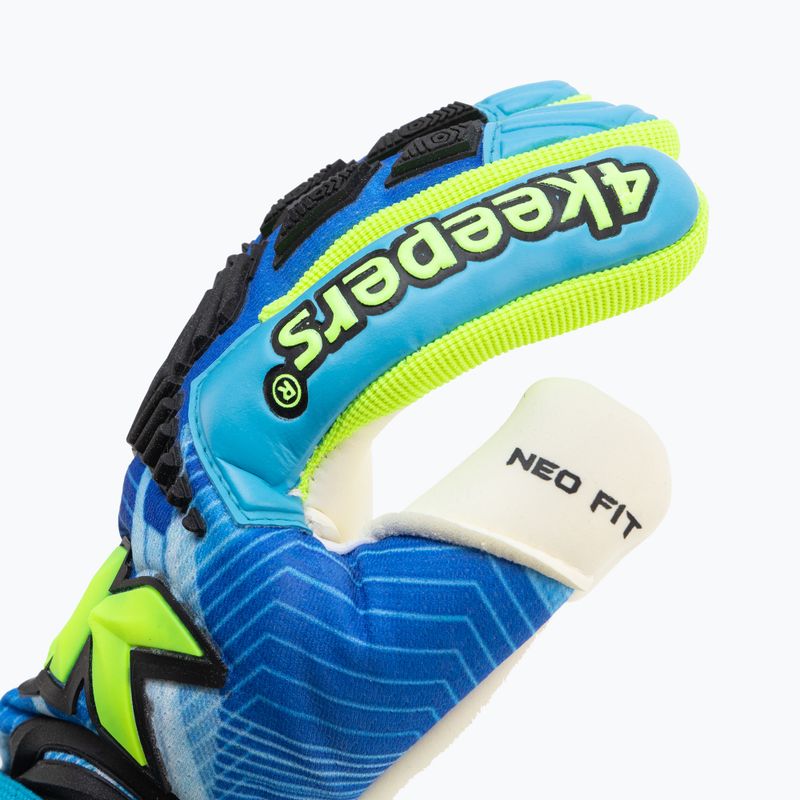 Rękawice bramkarskie dziecięce 4keepers Neo Liga NC Jr niebieski 3