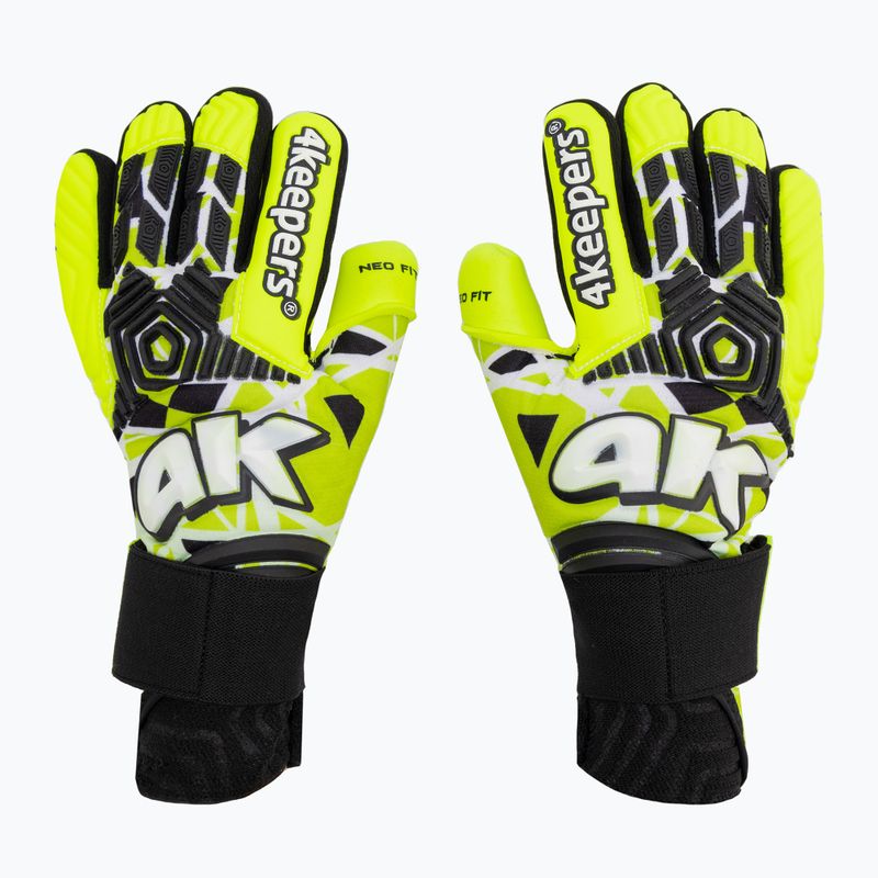Rękawice bramkarskie dziecięce 4keepers Neo Focus NC Jr seledynowy