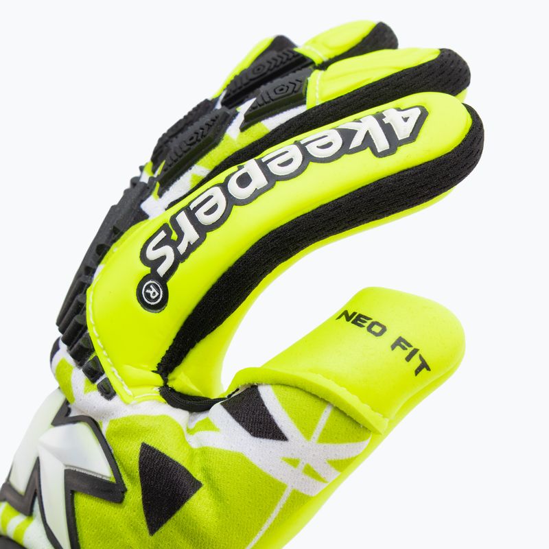 Rękawice bramkarskie dziecięce 4keepers Neo Focus NC Jr seledynowy 3