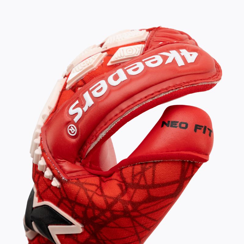 Rękawice bramkarskie dziecięce 4keepers Neo Rodeo RF2G Jr czerwony 3