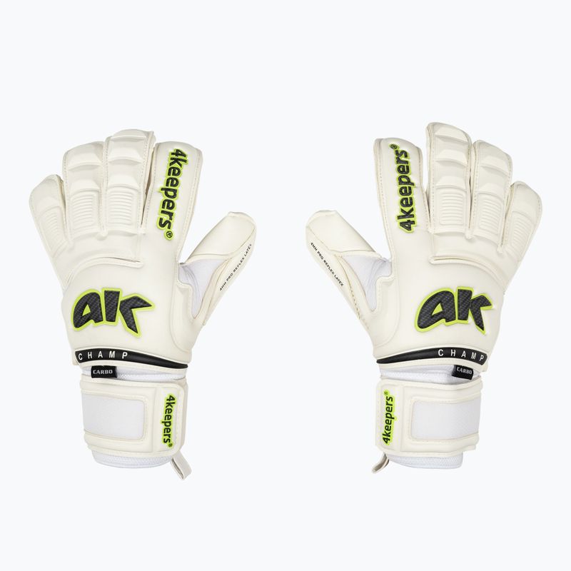 Rękawice bramkarskie 4keepers Champ Carbo VI RF2G biały