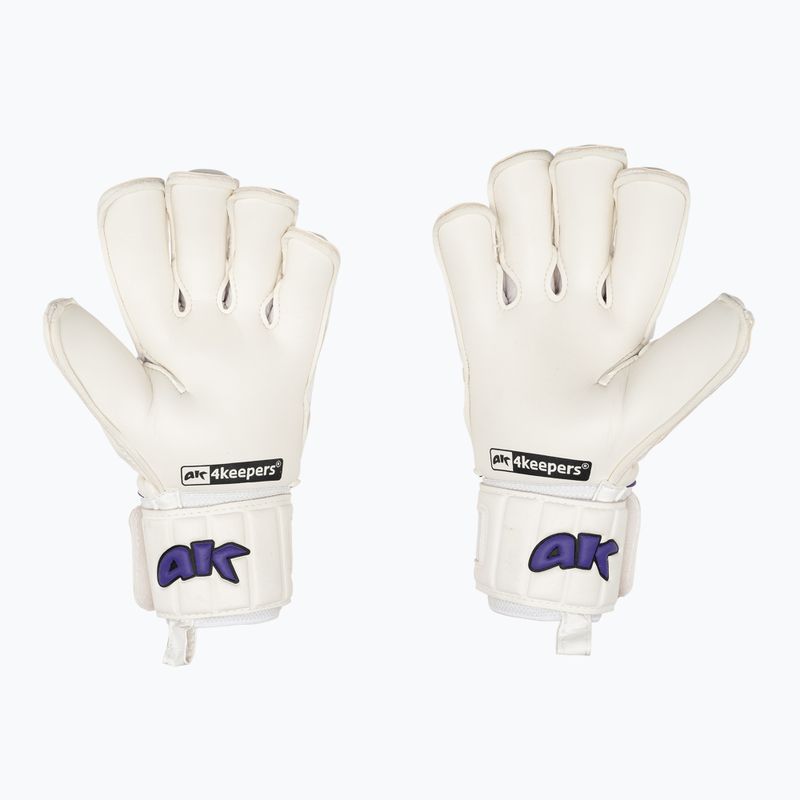 Rękawice bramkarskie 4keepers Champ Purple VI RF2G biały 2