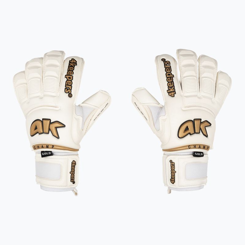 Rękawice bramkarskie 4keepers Champ Gold VI RF2G biały