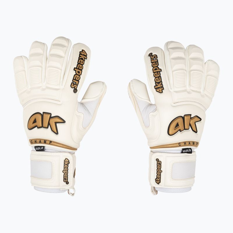 Rękawice bramkarskie 4keepers Champ Gold VI NC biały