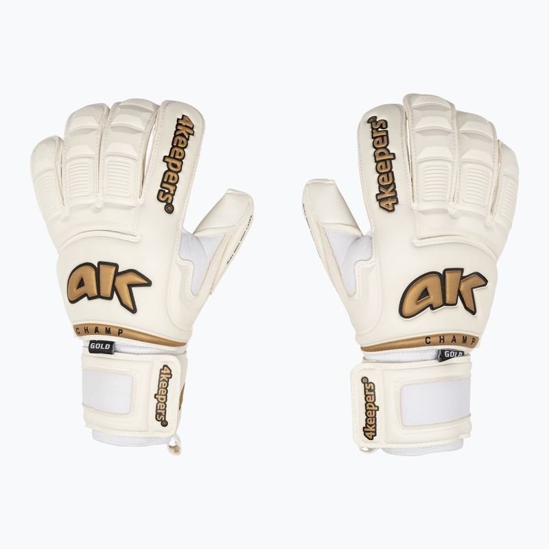 Rękawice bramkarskie 4keepers Champ Gold VI HB biały