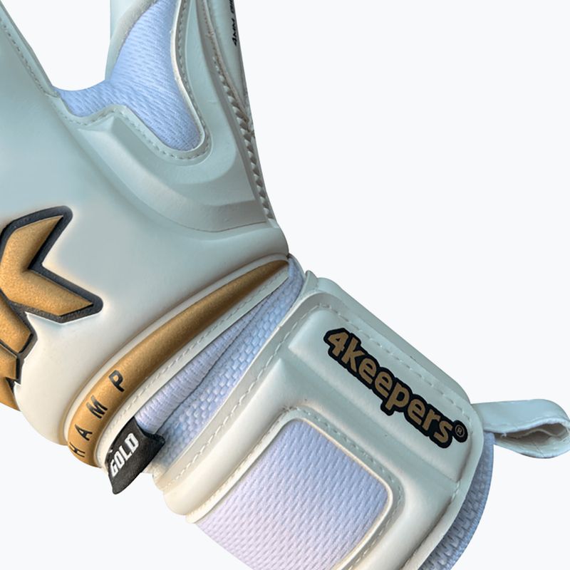 Rękawice bramkarskie 4keepers Champ Gold VI HB biały 9