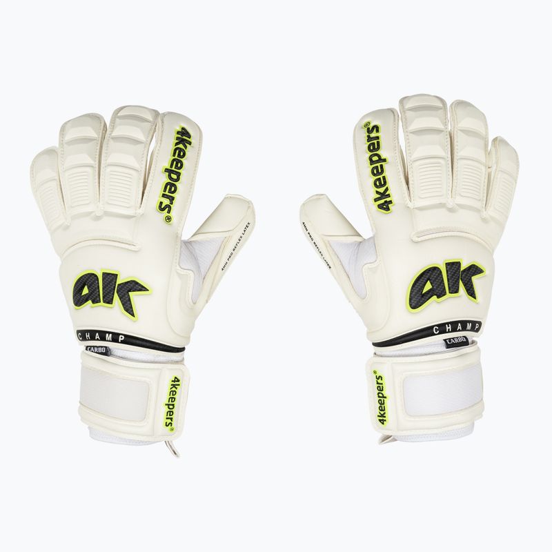 Rękawice bramkarskie 4keepers Champ Carbo VI HB biały