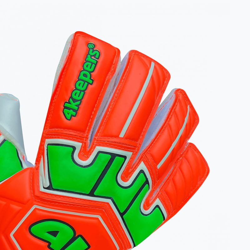 Rękawice bramkarskie dziecięce 4keepers Guard Fogo MNC Jr pomarańczowy 5