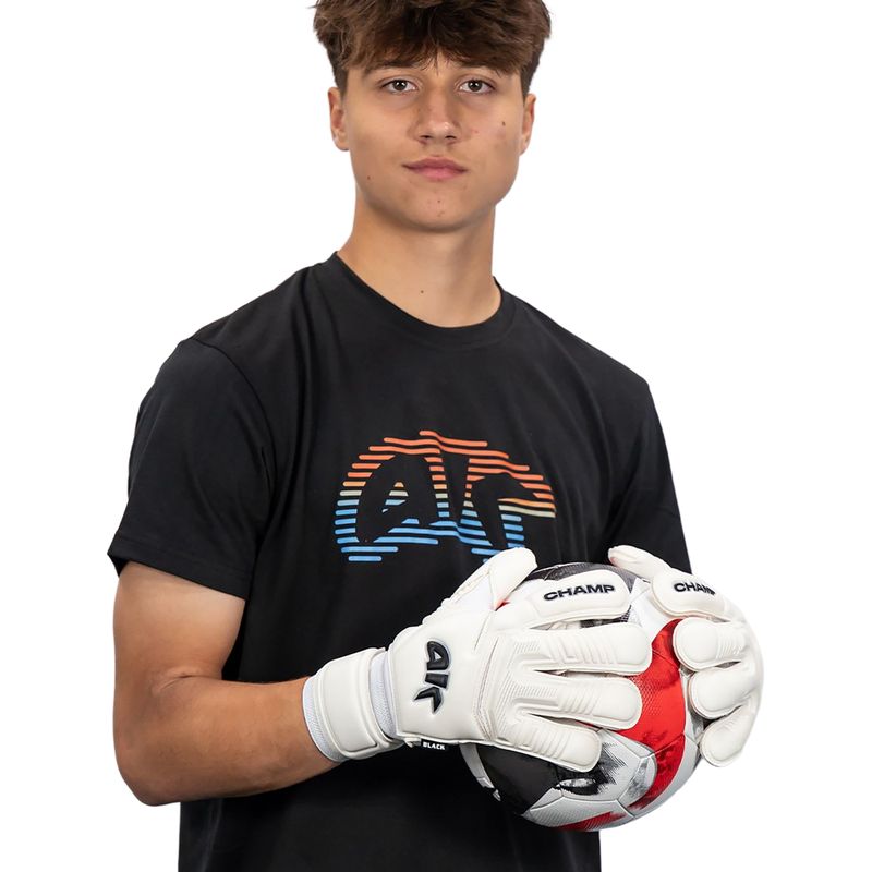 Rękawice bramkarskie dziecięce 4keepers Champ VII RF2G Jr black/white 6