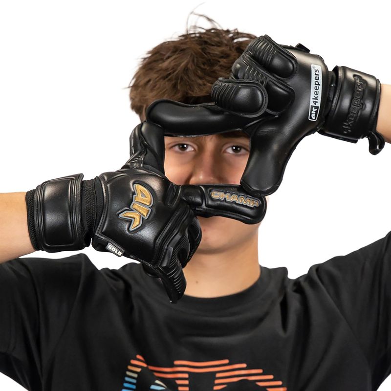 Rękawice bramkarskie dziecięce 4keepers Champ Gold Black VII RF2G Jr gold/black 7