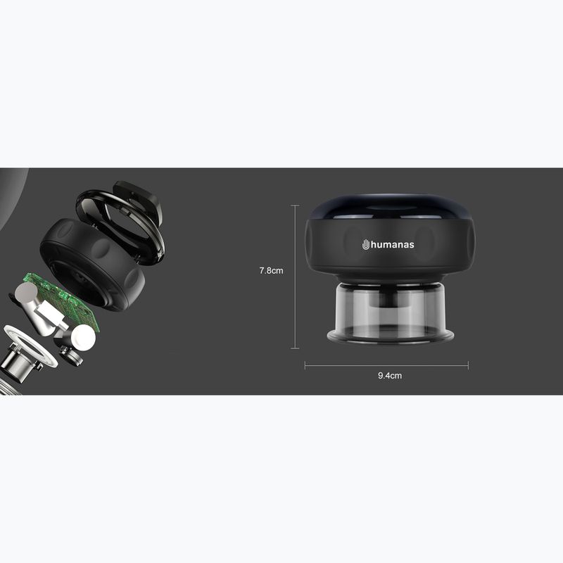 Bańka chińska Humanas BB01 black 7