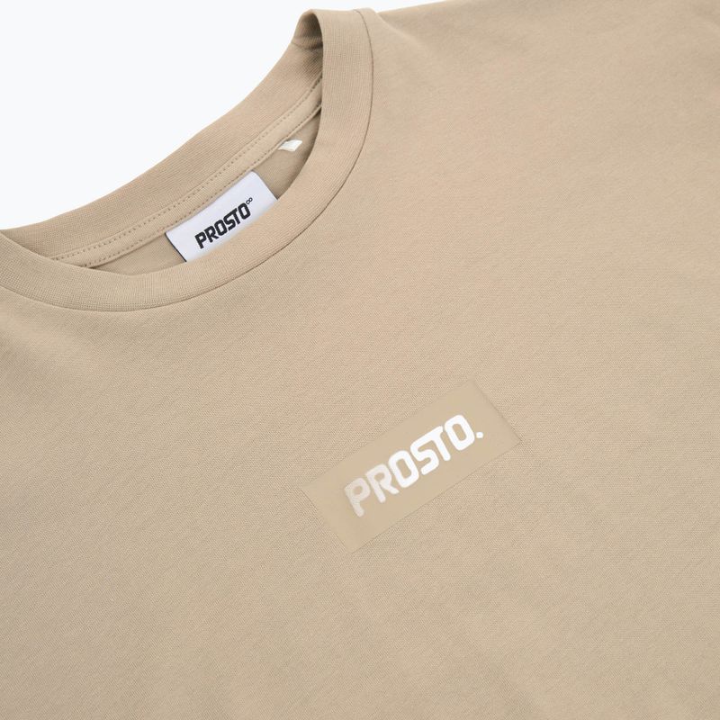 Koszulka męska PROSTO Box Logo beige 3