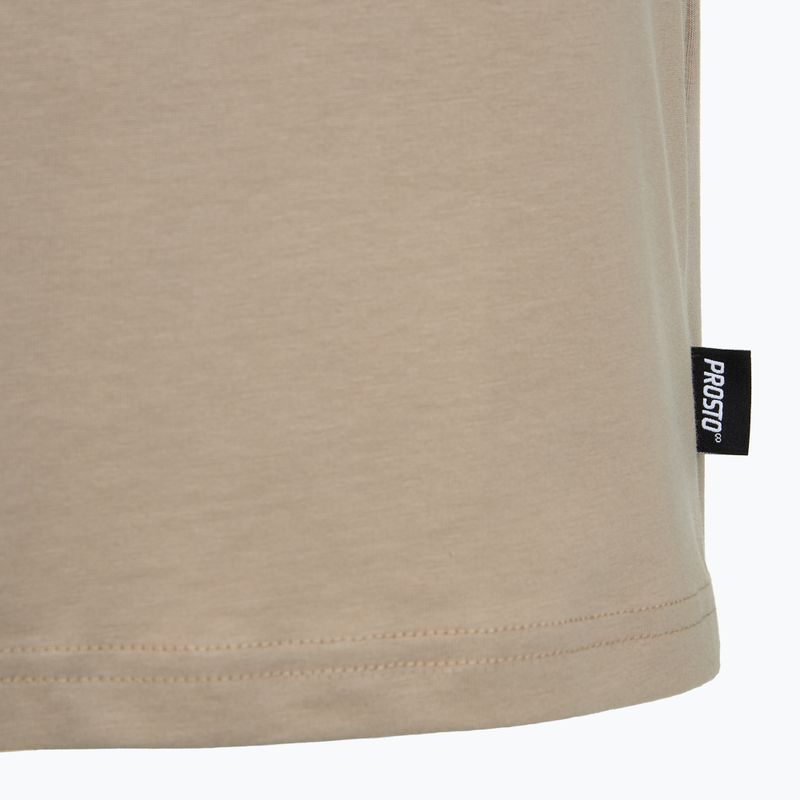 Koszulka męska PROSTO Box Logo beige 4