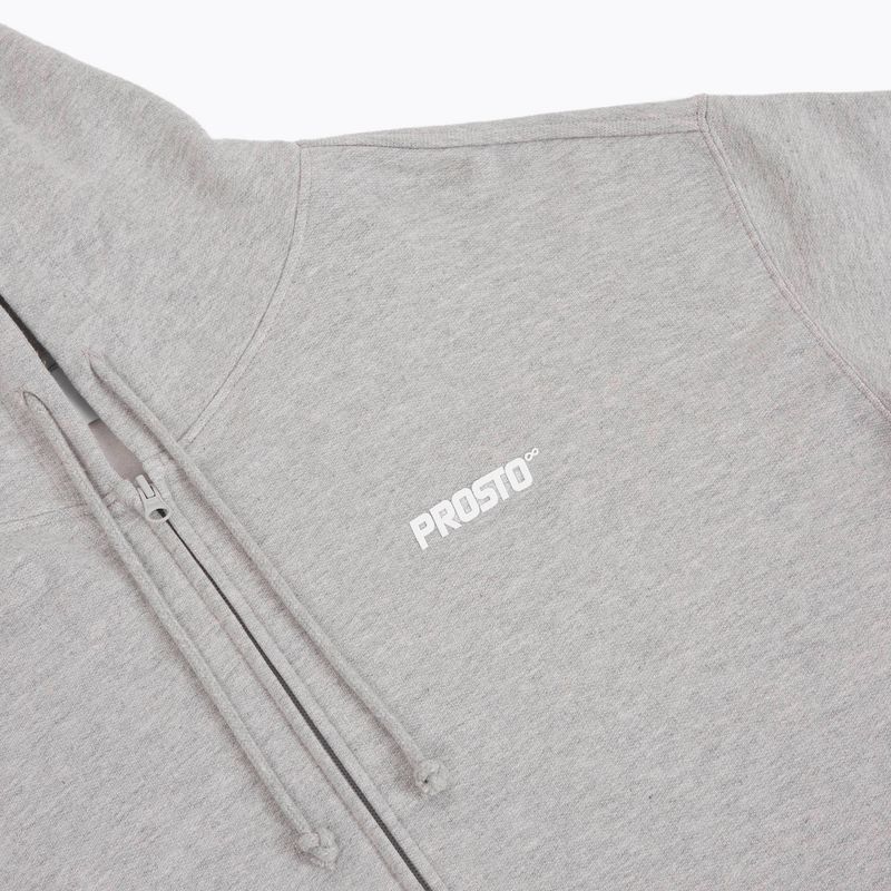 Bluza męska PROSTO Hoodie Logo Zip gray 3