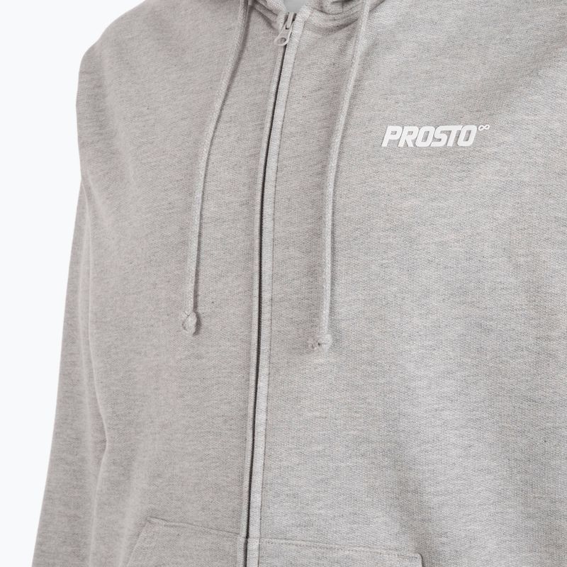 Bluza męska PROSTO Hoodie Logo Zip gray 4