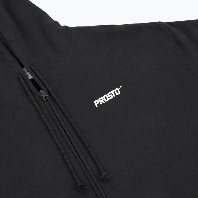 Bluza męska PROSTO Hoodie Logo Zip black 3