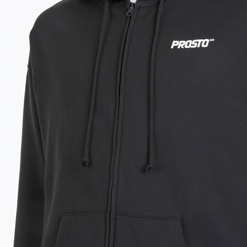 Bluza męska PROSTO Hoodie Logo Zip black 4