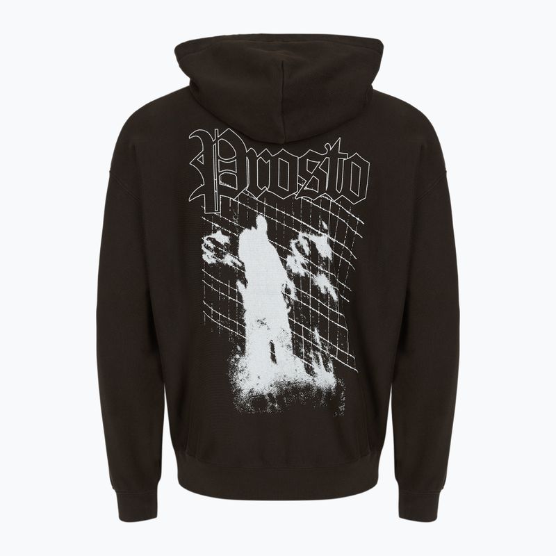 Bluza męska PROSTO Shadow Hoodie washed black 2