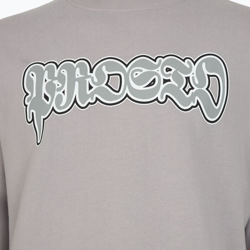 Bluza męska PROSTO Graffiti washed gray 3