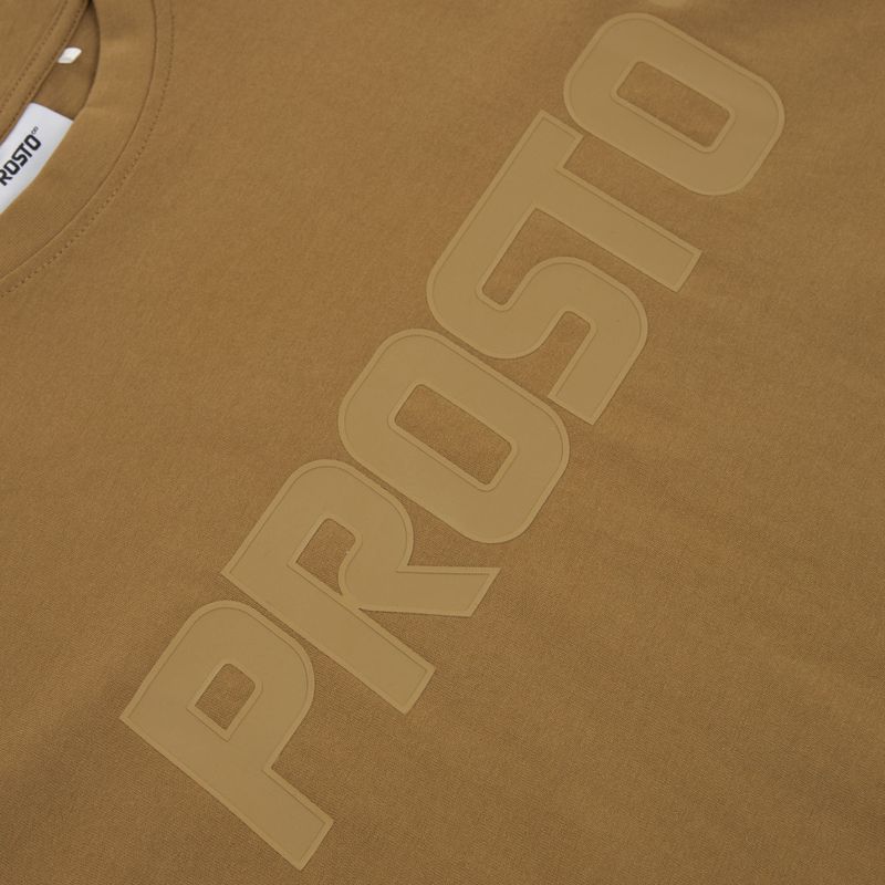 Koszulka męska PROSTO Big Logo cinnamon beige 3